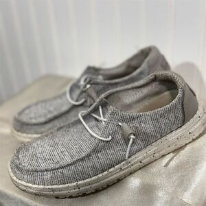 Hey Dude Wendy Stretch Cloud Women’s 7 Gray Slip On Casual Shoes Lightweight